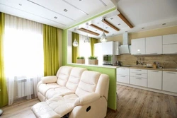 Interior Of Kitchen Living Room 27 Sq.M.