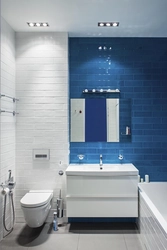 White and blue bathtub design photo