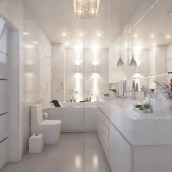 Bathroom with toilet design light