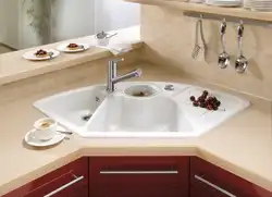 Mətbəx dizaynı daxili lavabo