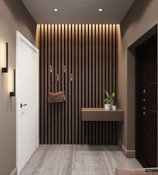 Slats in the interior of the hallway