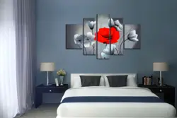 Yotoqxonadagi fotosurat ustidagi yotoqxonada qanday rasmlar osilgan
