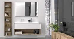 Hanging cabinets for bathtubs in the interior