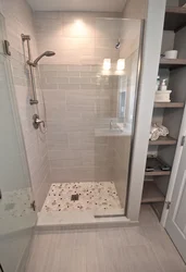 Bathroom design with homemade shower