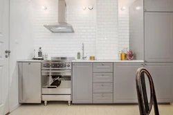 Photo Of A Modern Kitchen Without Top Drawers