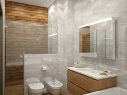 Bathroom Tiles Marble And Wood Photo