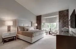 Bay Pəncərə Ilə Daxili Dizayn Yataq Otağı