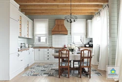 How to cover a kitchen with clapboard photo design