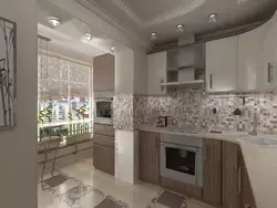 Mətbəxi qonaq otağı və balkon dizaynı ilə birləşdirin