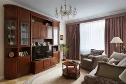 Гостиная в цвете орех фото