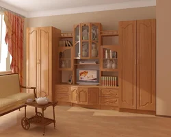 Гасцёўня ў колеры арэх фота