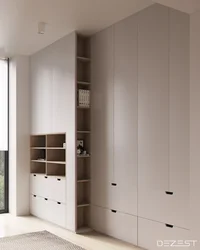 Photo bedroom wardrobe with doors