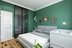 Bedroom Design In Gray-Green Tones