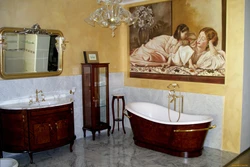 Painting in the bathroom photo