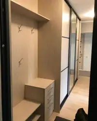 Прихожая шкаф с зеркалом для узкого коридора фото
