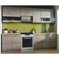 Kichik oshxona uchun oshxona to'plami 2 metr fotosurat