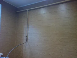 MDF panelləri ilə fotoşəkil dizaynı ilə mətbəx interyeri