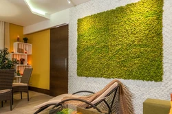 Photo wall design with liquid wallpaper in the kitchen