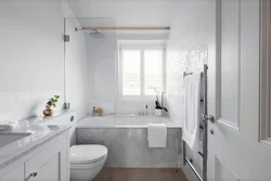 Bathroom design with window Khrushchev