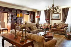 Living Room Interior In English Style Photo