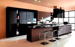 Photo of kitchen hi-tech design