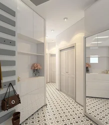 Design of a small hallway in light colors