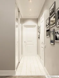 Design of a small hallway in light colors