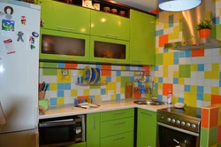 Photo of the kitchen in the Brezhnevka apartment