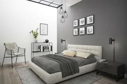 Gray white bedroom design color combination