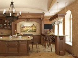 Kitchen Interior In A House In A Classic Style
