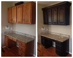 How to paint an old kitchen photo