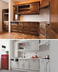 Як пафарбаваць старую кухню фота