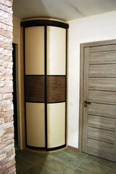 Corner wardrobe in the hallway photo design ideas