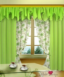 Types of curtains for the kitchen photo