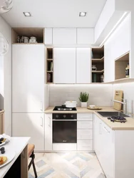 Kitchen design in modern style 6 sq.m.