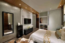 Bedroom bed tv design photo