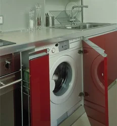 Paltaryuyan maşın ilə mətbəxin fotoşəkili