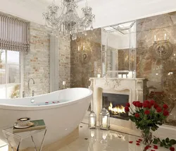 Hamam divarı mərmər dizaynı