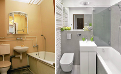 Budget bathroom renovation in Khrushchev photo