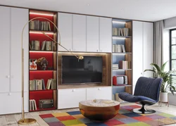 Wardrobe in the living room photo