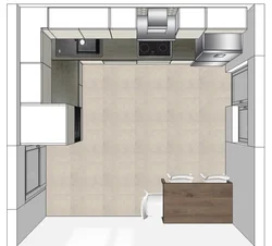 Kitchen design 4 by 4 meters with window