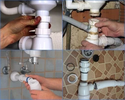 How to install a siphon in the kitchen photo