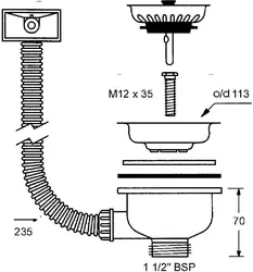 How to install a siphon in the kitchen photo
