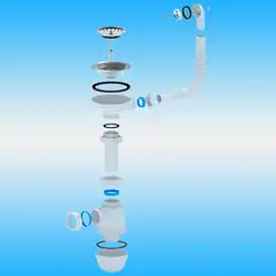 How to install a siphon in the kitchen photo
