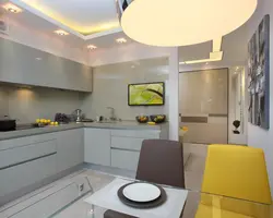 Mətbəx interyeri 12 kv m müasir dizayn