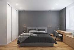 Bright bedroom in minimalist style design