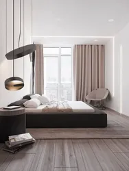 Bright bedroom in minimalist style design