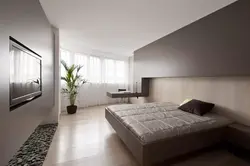 Minimalist üslubda dizaynda parlaq yataq otağı