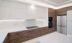 Kitchen veneer photos in the interior