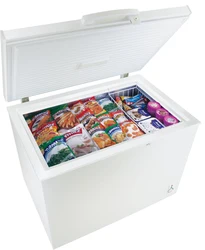 Chest freezer in the kitchen interior